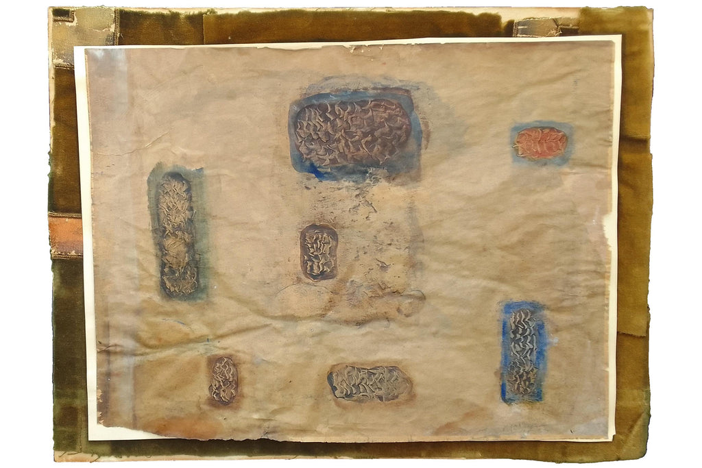 Mixed Media Composition. An Abstract Oil On Paper Painting By American Artist Martha Margaret Mckay (1924 To 1983), Signed And Dated.