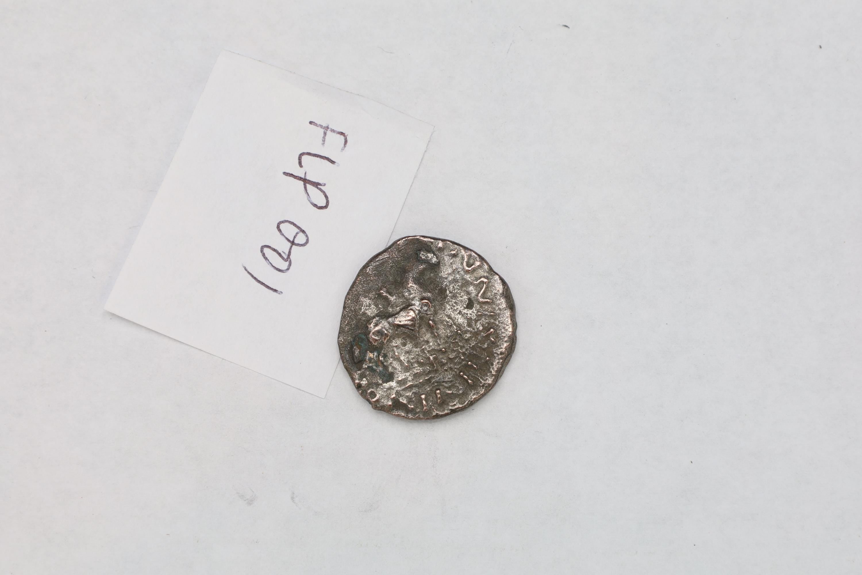 Ancient 1st Century BCE Hellenistic Billon Coin, Indo Scythian Kingdom Of Azes II, Bactria In Central Asia, Numismatics And Collectibles
