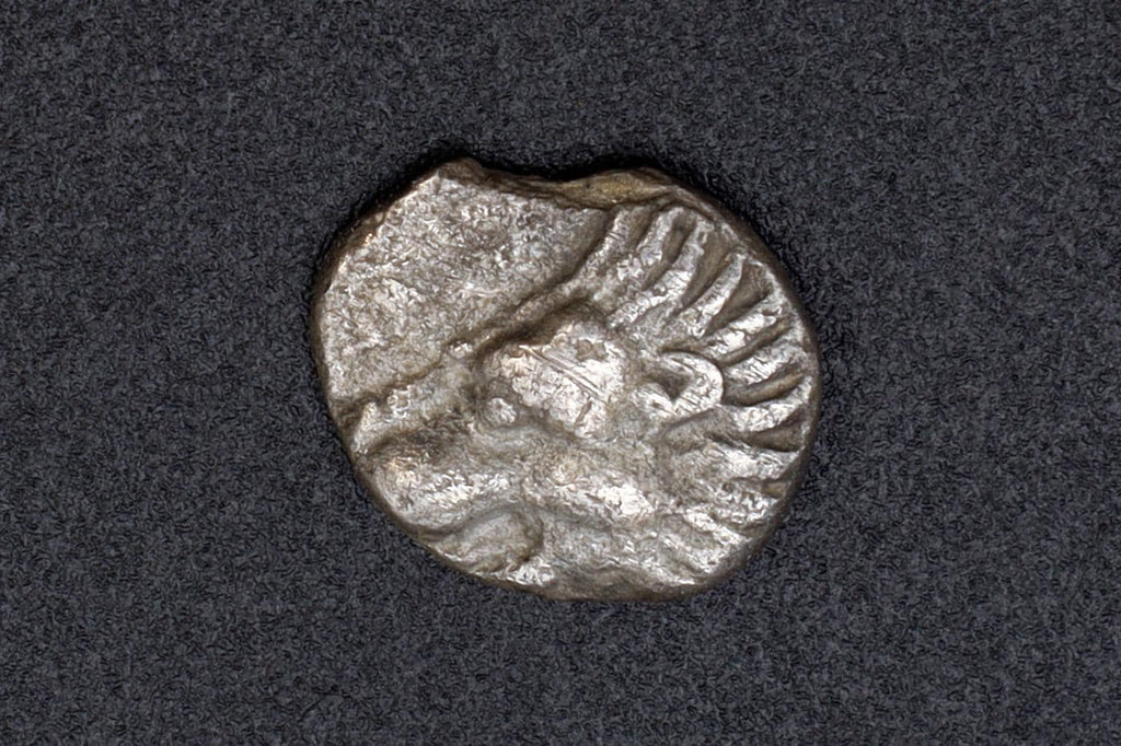Side, Pamphylia 370 To 360 BCE Obol Silver Coin, Goddess Athena With Corinthian Helmet, Lion Head, Ancient Collectibles And Numismatics