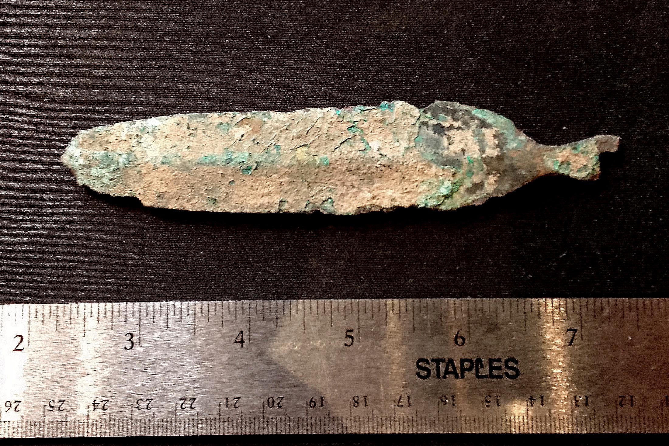 Ancient Luristan Bronze Spear Point From Around 1200 To 800 BCE, Near Eastern Antiquities And Militaria Collectibles, Primitive Spearheads