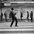 Success Is Just A Matter Of Attitude And Optimism, Madrid Spain, Contemporary Conceptual Art, Black And White Photography, Man Male Portrait
