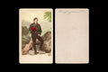 Antique 1870s Carte De Visite With A Bregenzerwald Verein Male Farmer, Alps Mountains, Austrian Hungary Empire, CVD By Albert Kretschmer