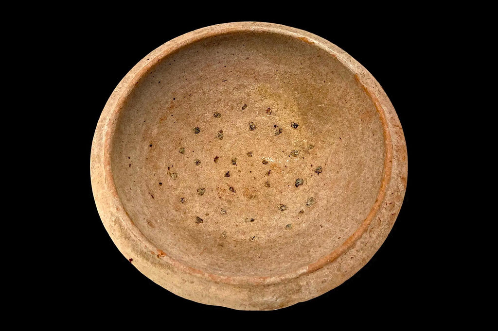 Extremely Rare Ceramic Plate, Ancient Holy Land, Levant, Israel, A Terracotta Mortarium Grating Bowl, 1st C AD Roman Empire Antiquities