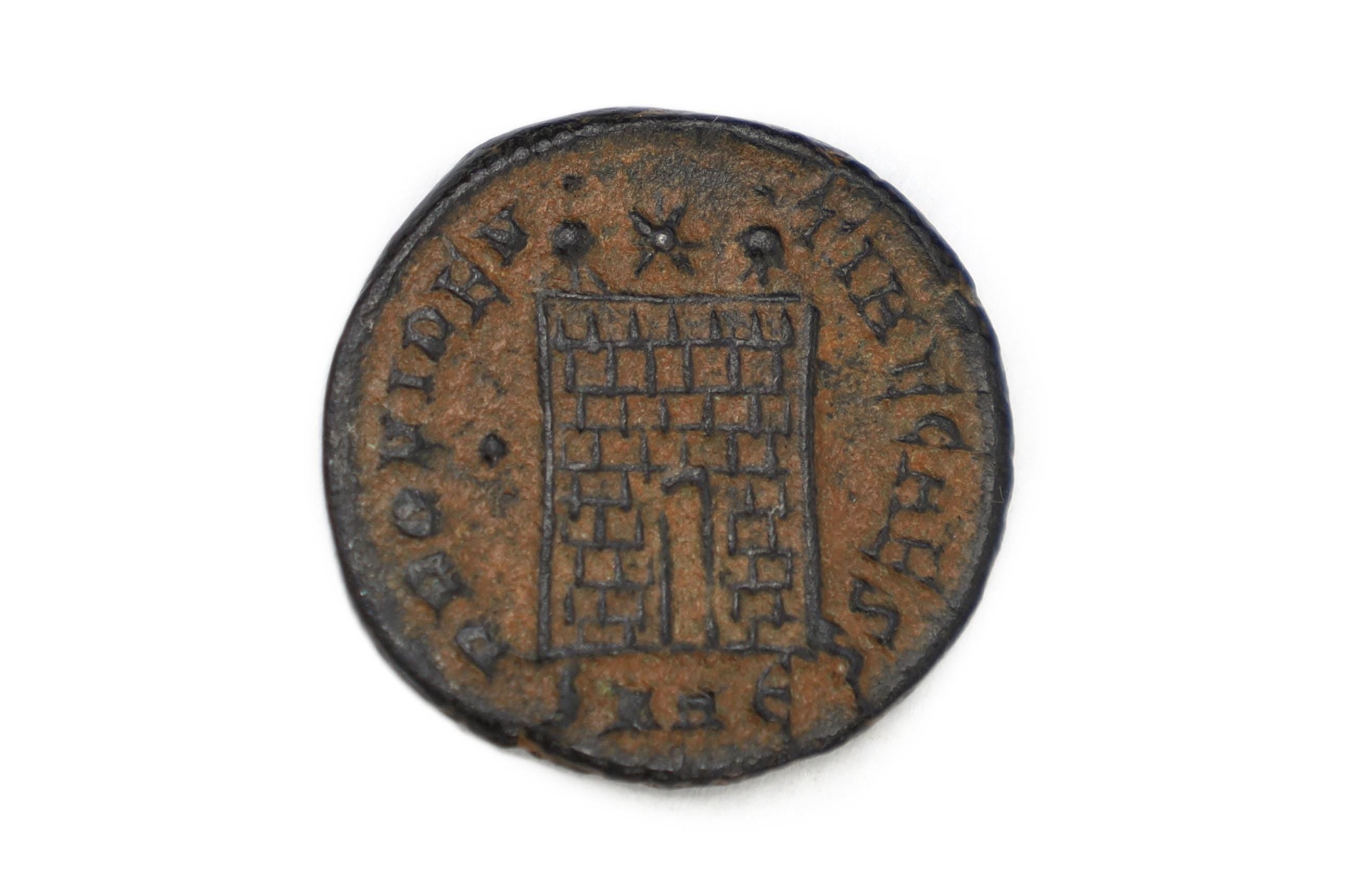 Ancient Roman Empire Follis Bronze Coin, Emperor Constantinus II, Providentiae Caesares, Heraclea, Numismatics And Historical Collectibles
