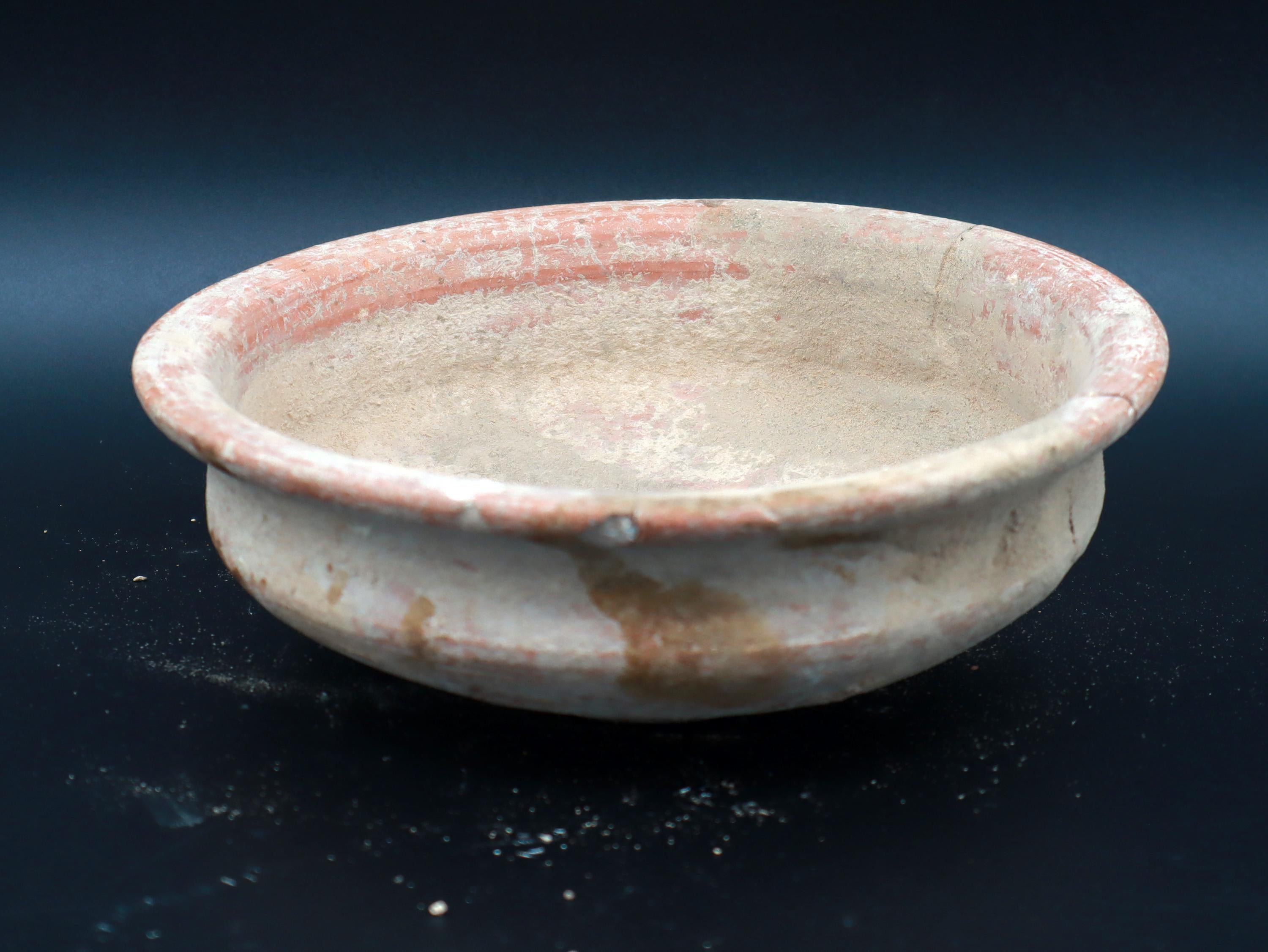 Ancient Judaean, Holy Land Ceramic Bowl, Roman Empire Circa 1st Century AD In Palestine, A Shallow Terracotta Offering Bowl, Antiquities