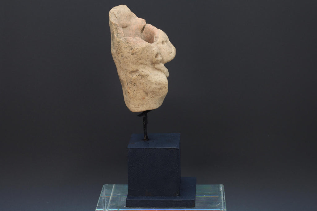 Early And Rare Huastec Pottery Idol Figure, Circa 300 AD Panuco River Style, Veracruz Pre-Columbian Ceramic Idol Figure, PreHispanic Mexico