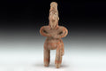 Ancient Pre Columbian Colima Flat Body Figure, 300 BCE to 300 AD, West Mexico Ceramics, Mesoamerican Tombs Burial Art And Antiquities