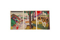 Ukiyoe Art, Original 1894 Japanese Meiji Era Sensoe Military Woodblock Triptych, Asian Oriental Art, The First Sino And Japanese War