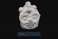 Maya Jaguar Head Applique, PreColumbian Ceramic Figurine, Mayan Ek Balam Classic Period 500 to 900 AD, Prehispanic Mexico Antiquities Art