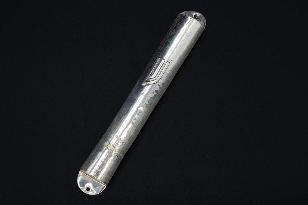 Mezuzah, Bier 925 Silver Case Made In Jerusalem Israel, Shaddai Mezuzot, Judaica Arch Doorway Mezuzah Holder, Jewish Decor And Accessories