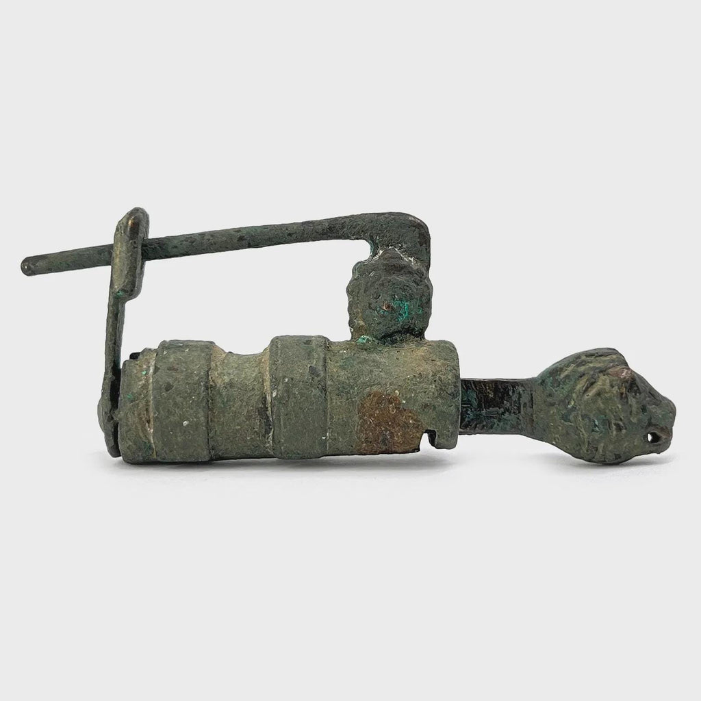 Extremely RARE, Roman Empire Bronze Barrel Padlock Functioning With The Original Key, Dated Between 2nd To 4th Century AD, Ancient Rome