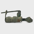 Extremely RARE, Roman Empire Bronze Barrel Padlock Functioning With The Original Key, Dated Between 2nd To 4th Century AD, Ancient Rome