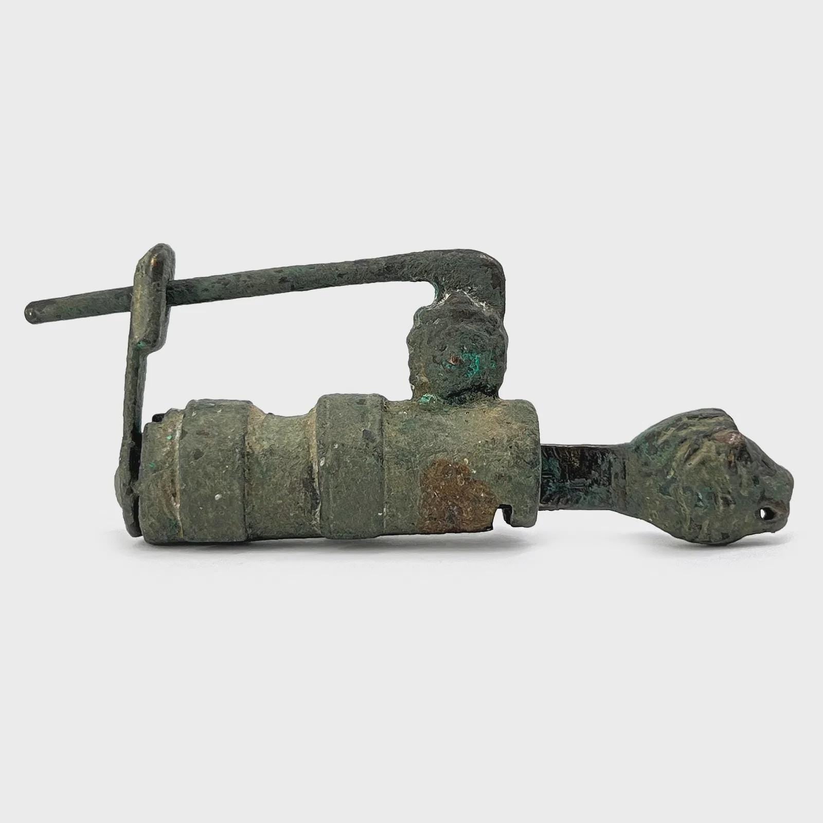 Extremely RARE, Roman Empire Bronze Barrel Padlock Functioning With The Original Key, Dated Between 2nd To 4th Century AD, Ancient Rome