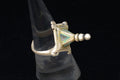 Antique 1920s High Grade Silver Moroccan Berber Hair Ring Size 8, Ethnic Folk Jewelry, Tribal Imazighen North African Amulet Talisman