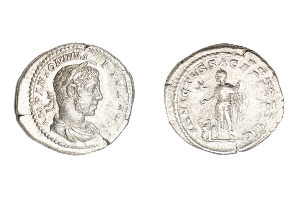 Ancient Roman Empire, 3rd Century AD, A Silver Denarius Coin. Emperor Elagabalus Numismatics And Historical Antiquities Collectibles