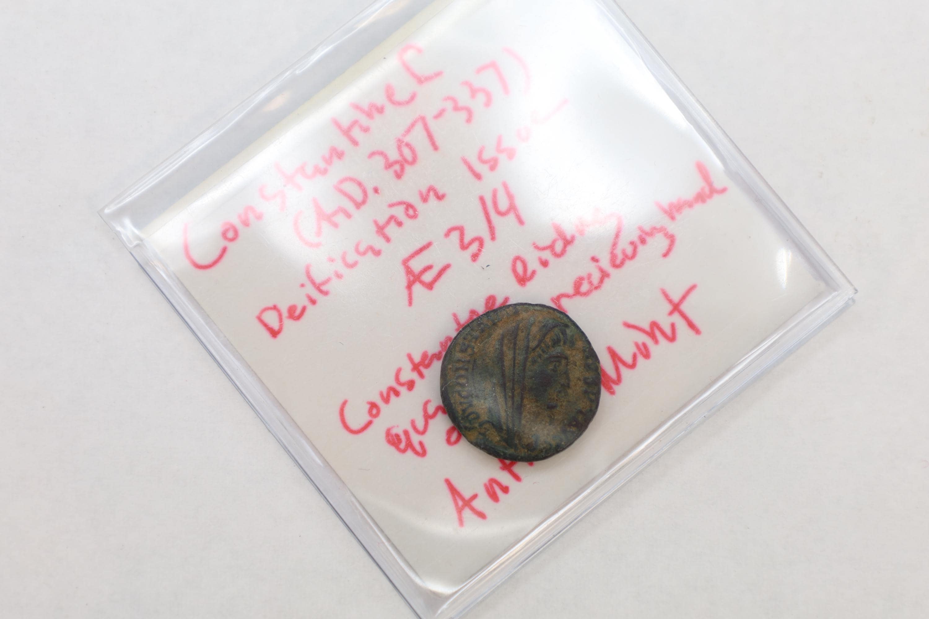 Ancient Rome Bronze Coin Constantine I Deification Issue The Quadriga Chariot, 4th Century AD, Numismatics And Historical Collectibles