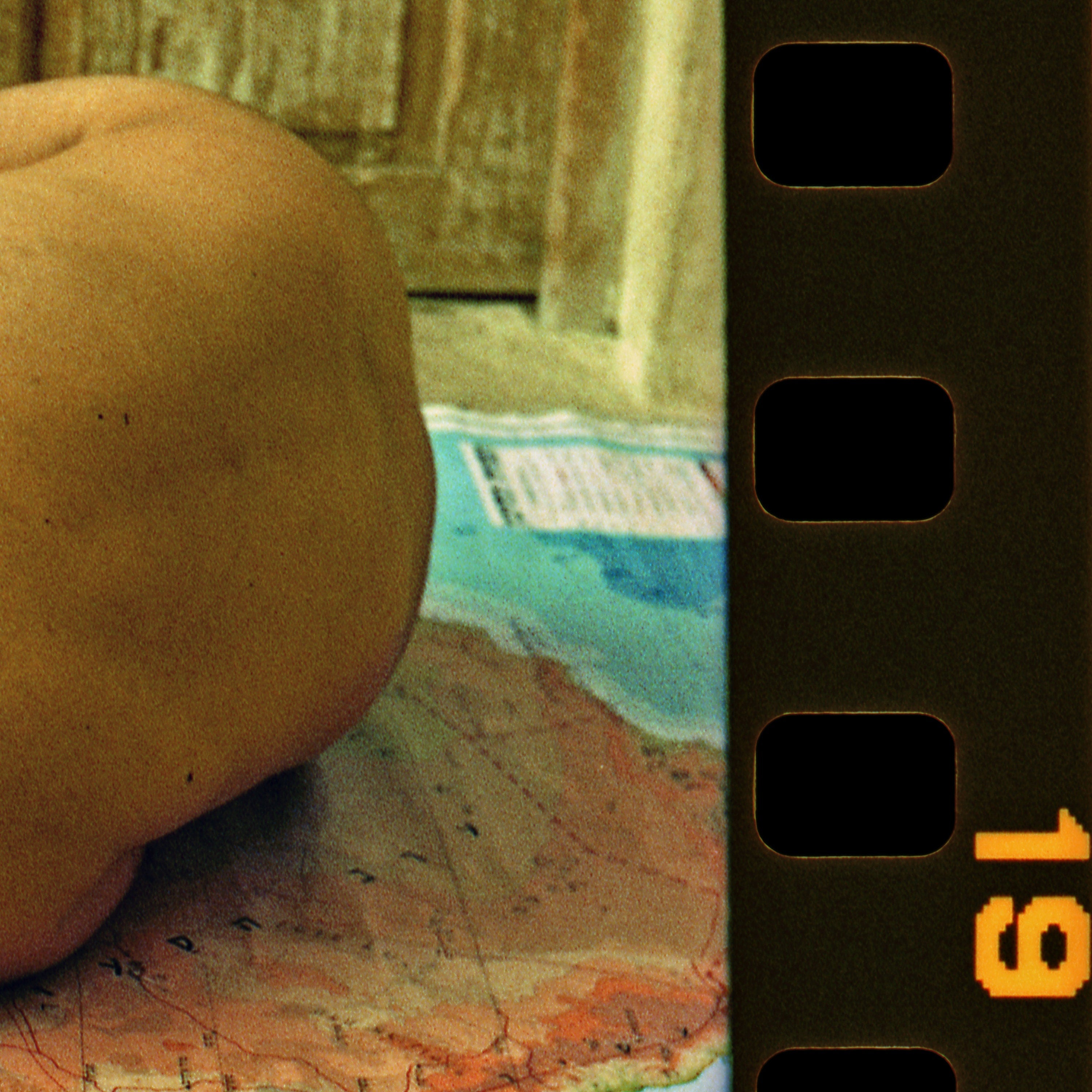 Road Maps Far From Paradise, Ein Hod Haifa Israel, Contemporary Analogue Photography Art, Expired Damaged 35mm Film, Man Male Nude Bodyscape
