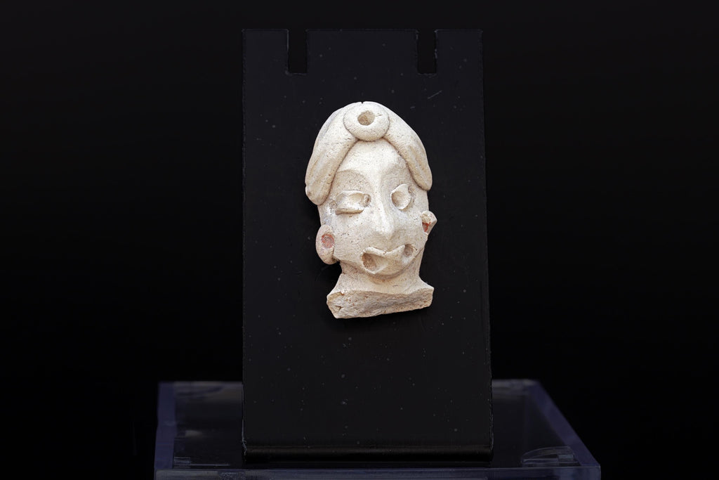 Ancient Chichimeca Quauhchichitl Head Of A Larger Figure From Chupicuaro Culture, Mexican Mesoamerica Art Between The 400 BCE To 200 AD