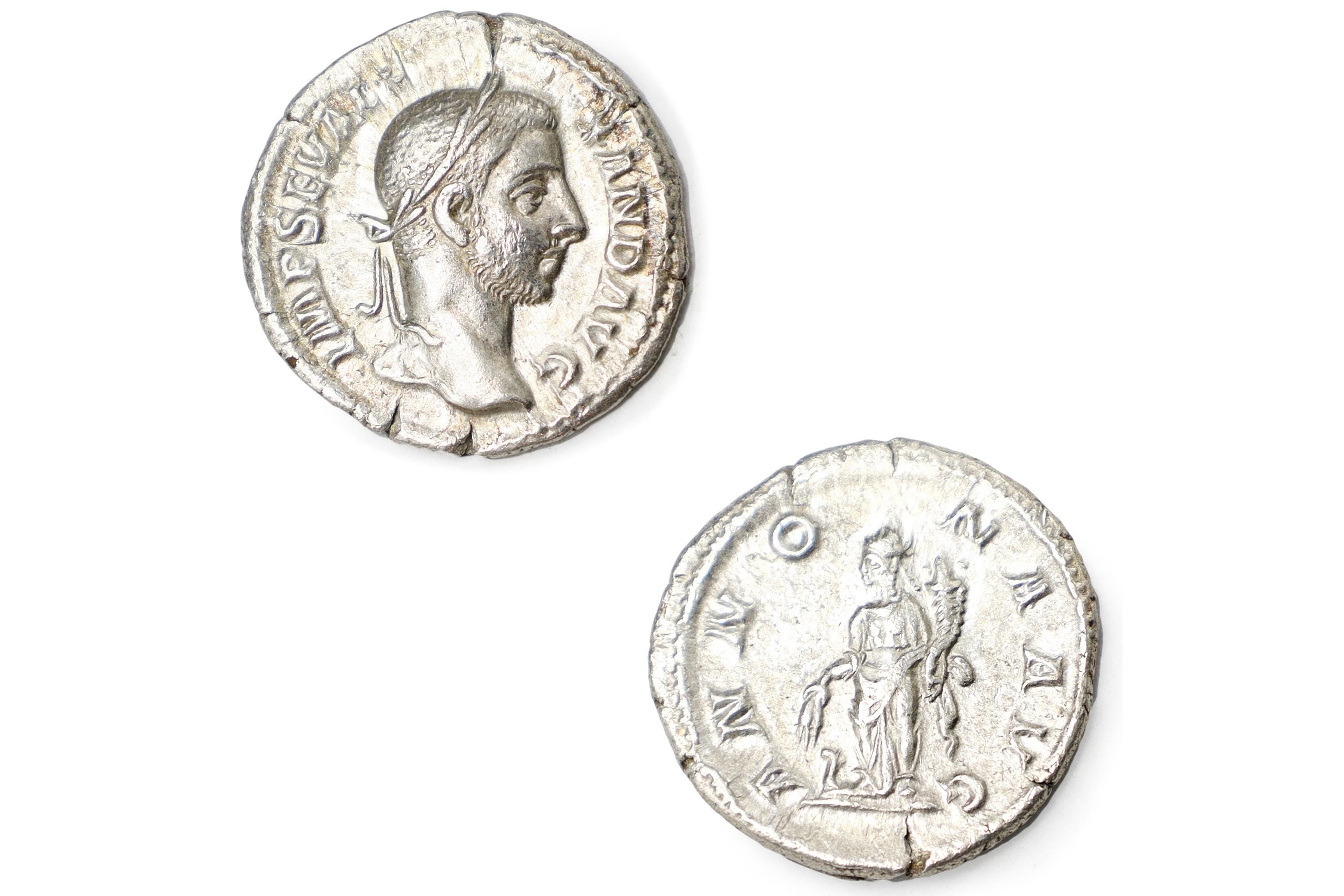 Ancient Roman Empire, 3rd Century AD, A Silver Denarius Coin. Emperor Severus Alexander, Numismatics And Historical Antiquities Collectibles
