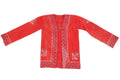 Traditional Central Asia Jacket, Red And Embroidered Floral Details, Baluchi Or Kerman, Early 20th Century Ethnic Clothes