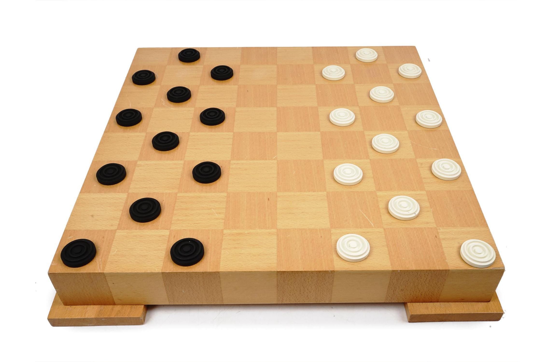 Vintage 1990s And Original Chess And Checkers Set In A Postmodern Design By Famous American Architect Michael Graves, Board Games