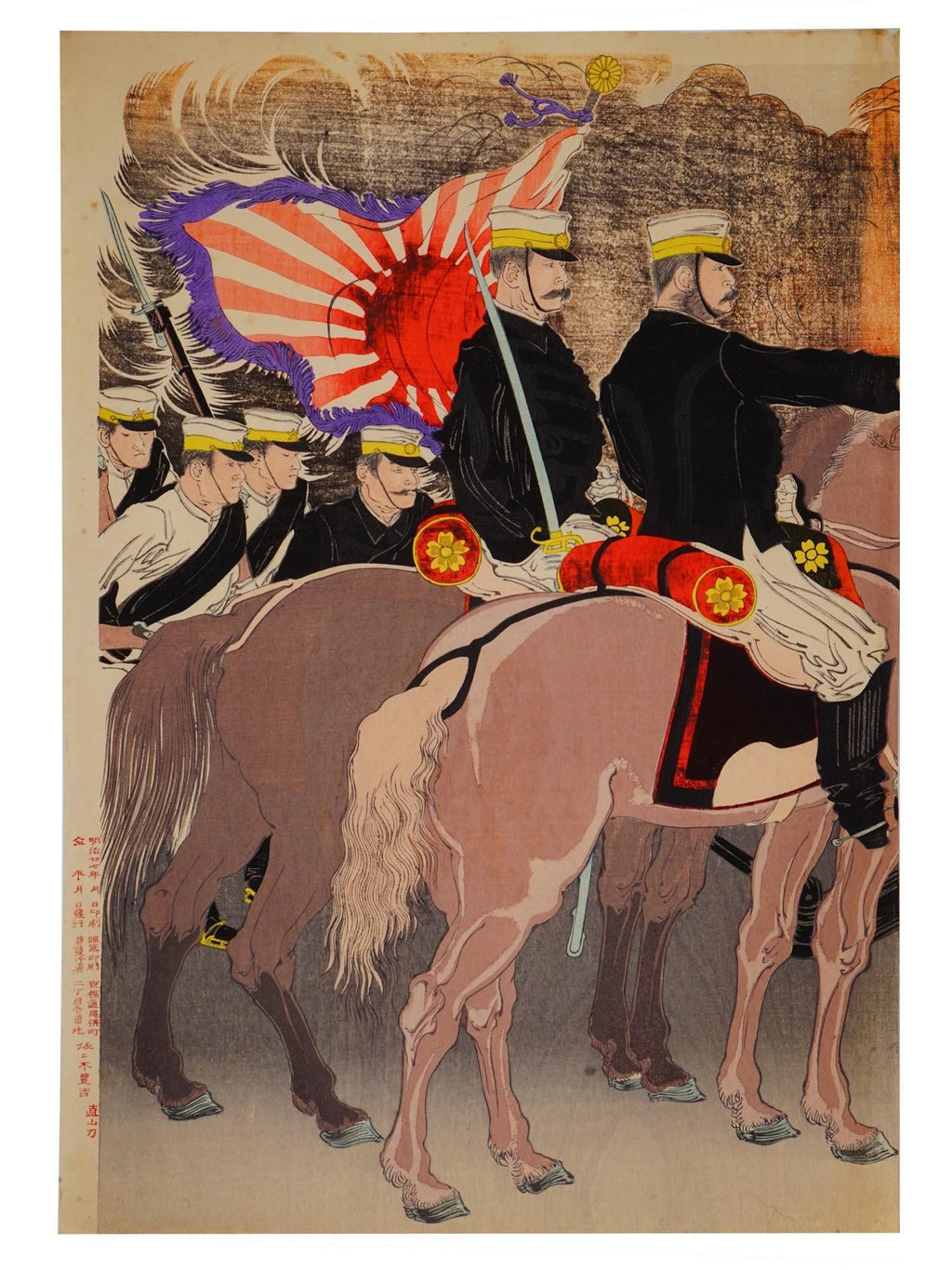 True View Of The Nikko Toshogu Shrine, Meiji Japan Woodblock Ukiyo-e Art By Onihira Kinshiro Triptych Art, Asian Oriental Arts