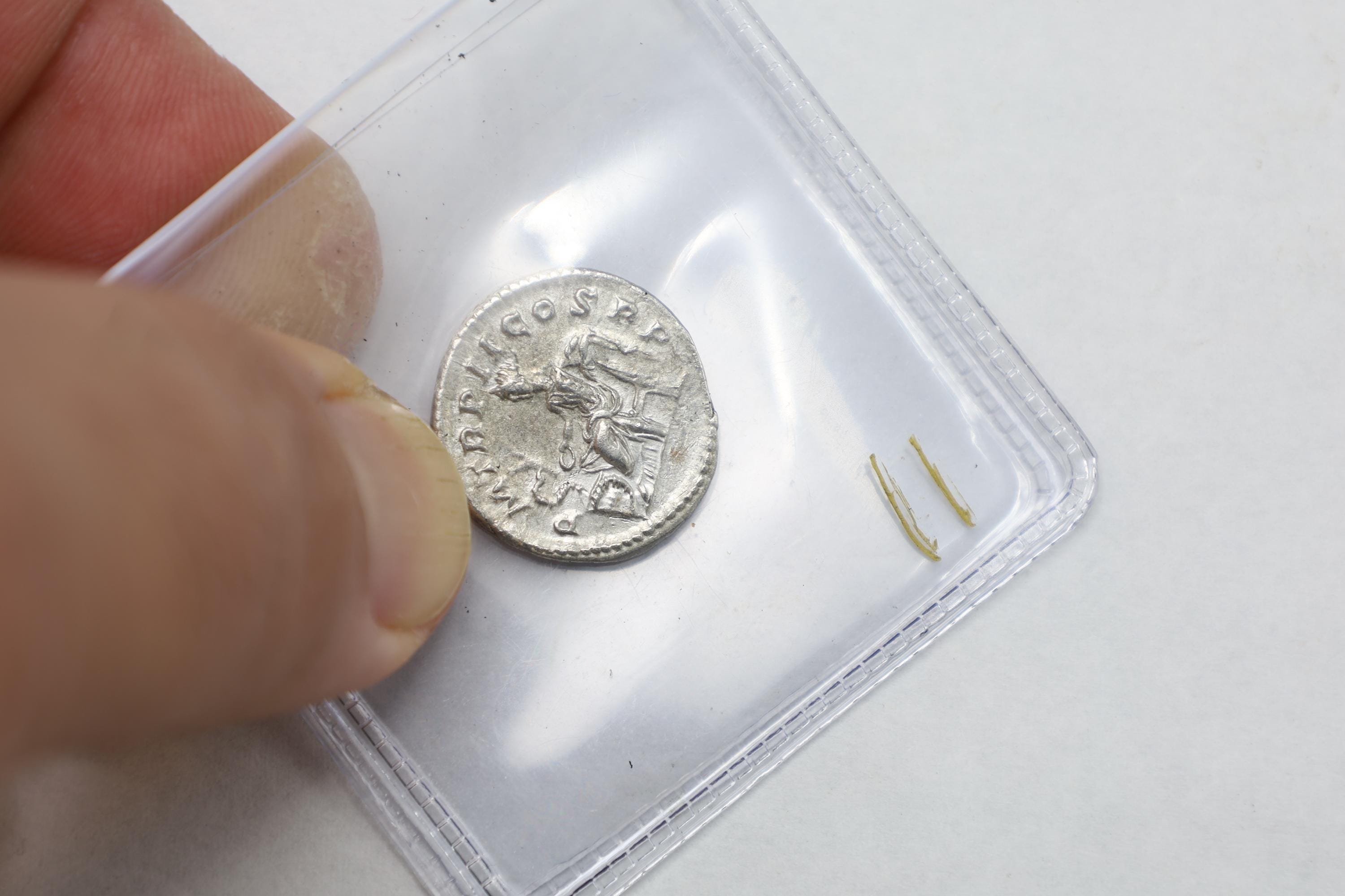 Ancient Roman Empire, 3rd Century AD, A Silver Denarius Coin. Emperor Severus Alexander, Numismatics And Historical Antiquities Collectibles
