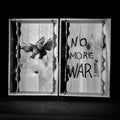 No More War Unless Its Commanded By Andy Warhol, Contemporary Conceptual Art Print, Black And White Film Photography, Dark Goth Aesthetics