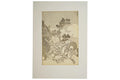 Katsushika Hokusai, Antique Edo Period Ukiyo-e Woodblock Print On Paper, One Hundred Views Of Mount Fuji Fugaku Hyakkei, Nihen. Circa 1849