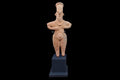 Ancient Pre Columbian Colima Pottery Standing Female Figure, Full Body Idol Dated Between 100 BCE To 250 AD, Western Mexico, Mesoamerica Art