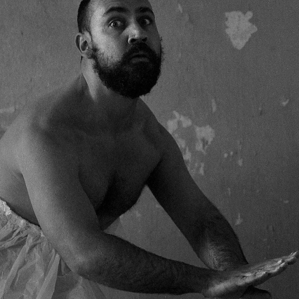 Funny Man Portrait, Conceptual Art Dadaist Photography, Male Dancers Performing, Hasselblad 500CM Black and White Film Analogue Photo Prints