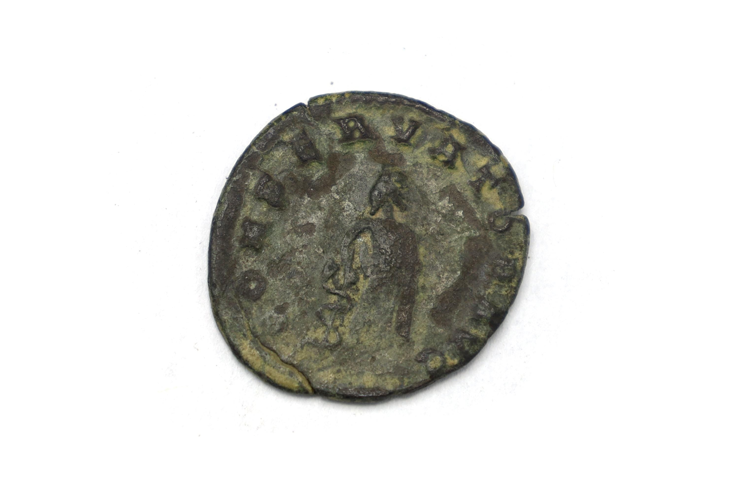 Ancient Roman Empire, Emperor Gallienus, 3rd Century AD Antioninianus Coin, Asclepius, Numismatics And Historical Collectibles
