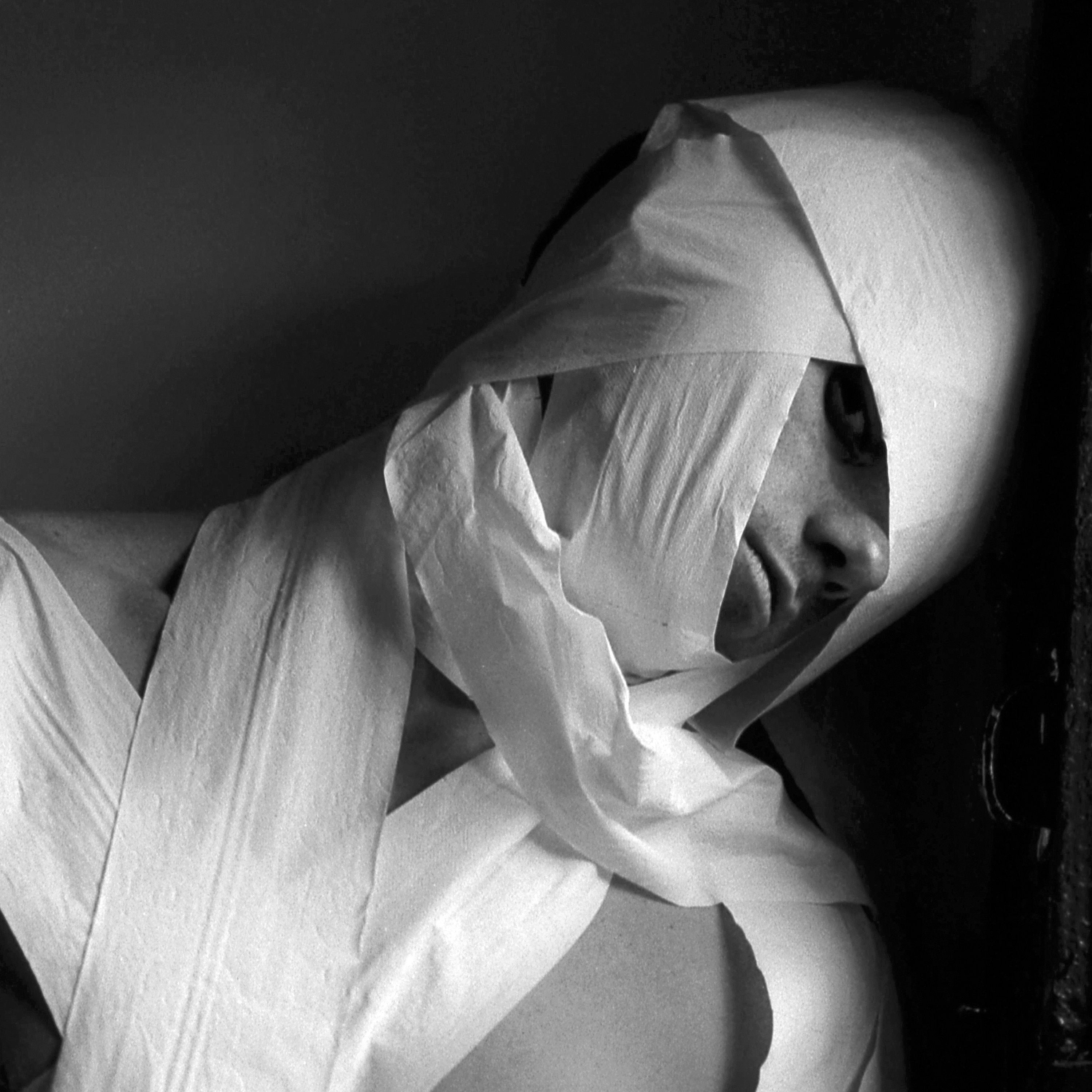 Bright Corpses I Keep Hidden On My Closet, Black White Analogue Photo Signed Art Prints, Creepy Nude Mummy, Handsome Male Corpse
