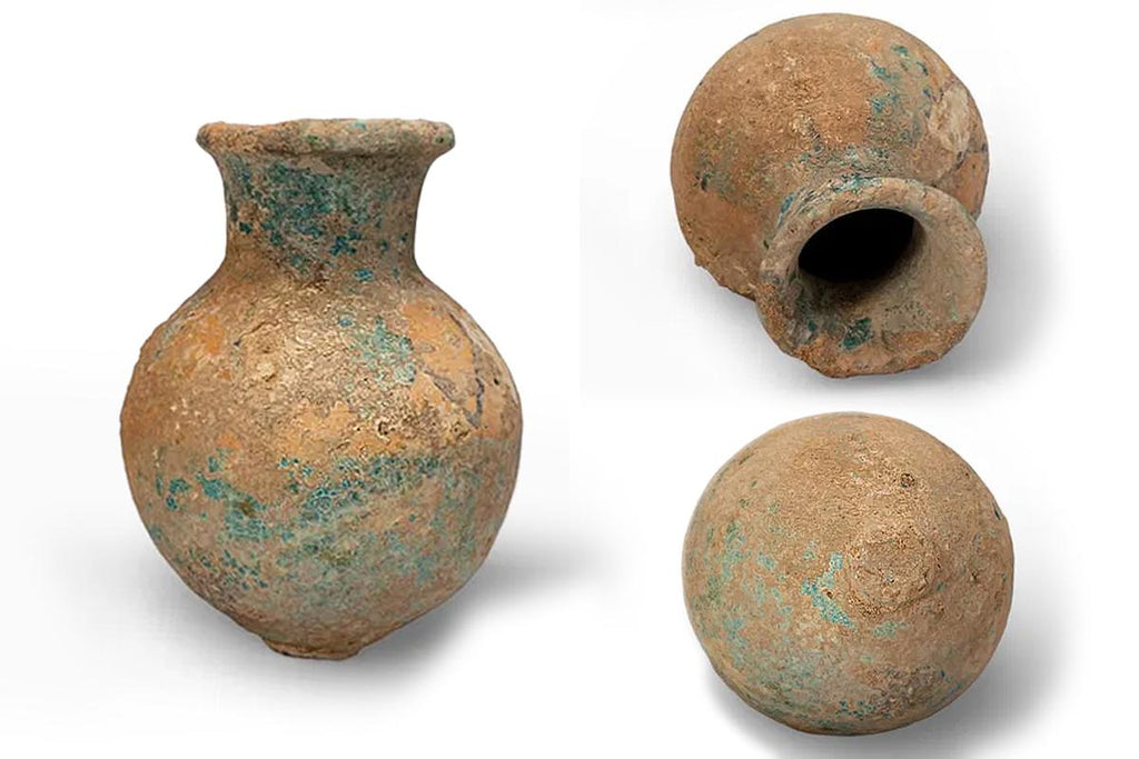 Ancient Egypt, Faience Ceramic Utilitarian Pithoi Vessel, Dated Ca 300 BCE To 80 AD. Hellenistic Ptolemaic To Early Roman Egyptian Province
