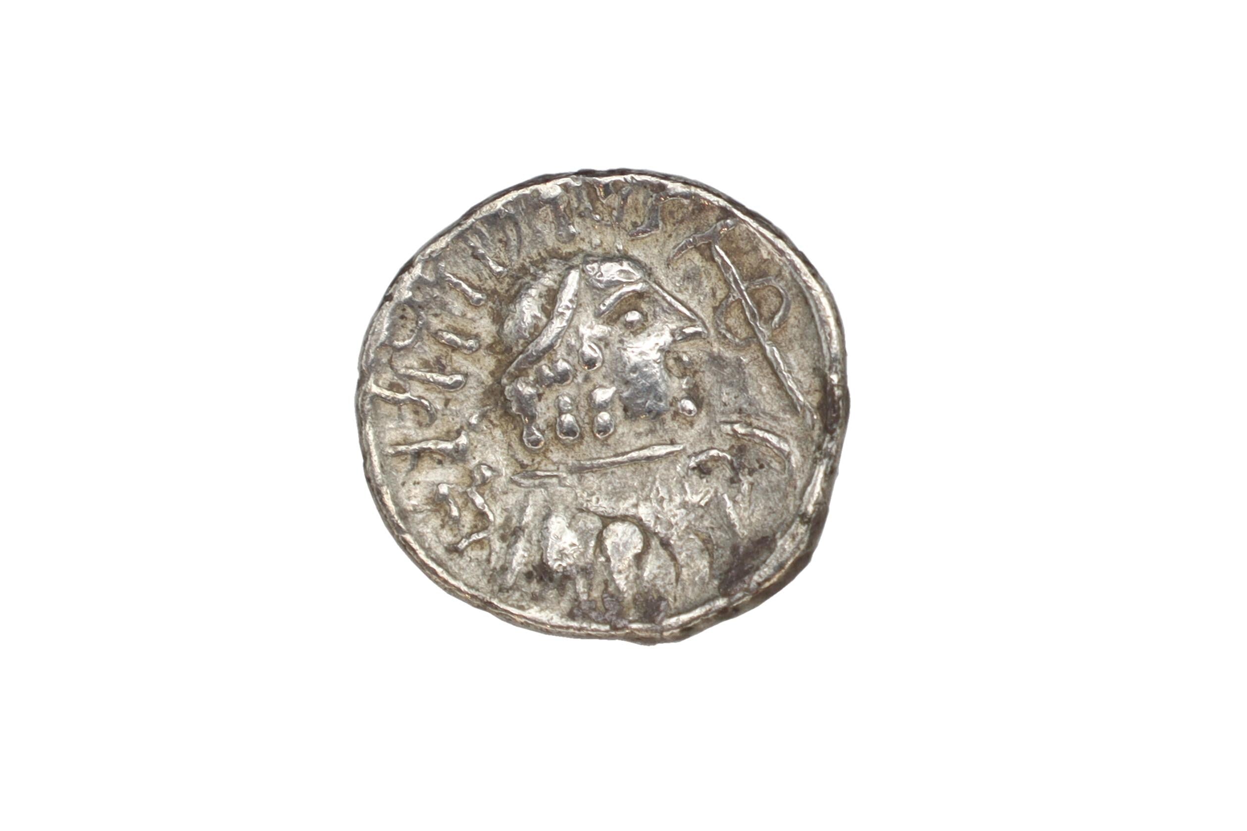 Ancient 1st Century AD Himyarite Kingdoms, South Arabia Felix Silver Quinarius Coin, Raydan Scyphate Mint In Imitation Of Older Greek Coins