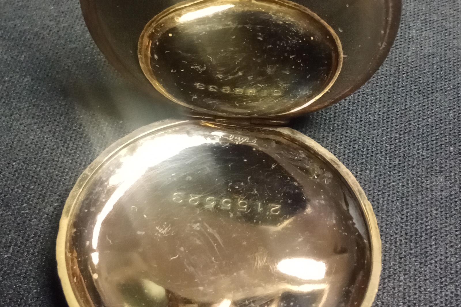 Antique Hunting 1915 Illinois Pocket Watch, Serial 2773533 Grade 201, WORKING Springfield 11 Jewels, Wadsworth Referee Case