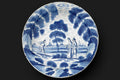 Antique 18th Century Blue And White Charger Plate, A Rare English London Or Probably Dutch Pottery Circa 1720s Antiques And Collectibles