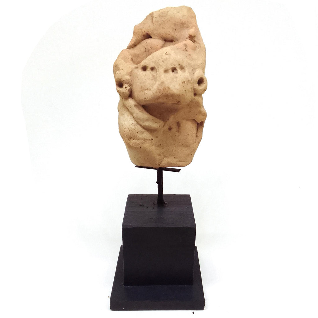 Early And Rare Huastec Pottery Idol Figure, Circa 300 AD Panuco River Style, Veracruz Pre-Columbian Ceramic Idol Figure, PreHispanic Mexico