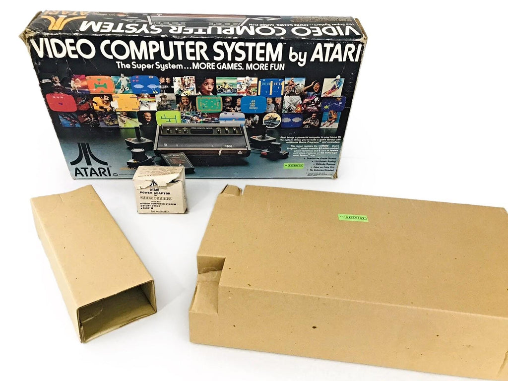 Atari 2600 Video Game, A 1978 Atari, 6 Switch Console In Original Box With Matching Serial Numbers 81710167. Working, Model No CX-2600