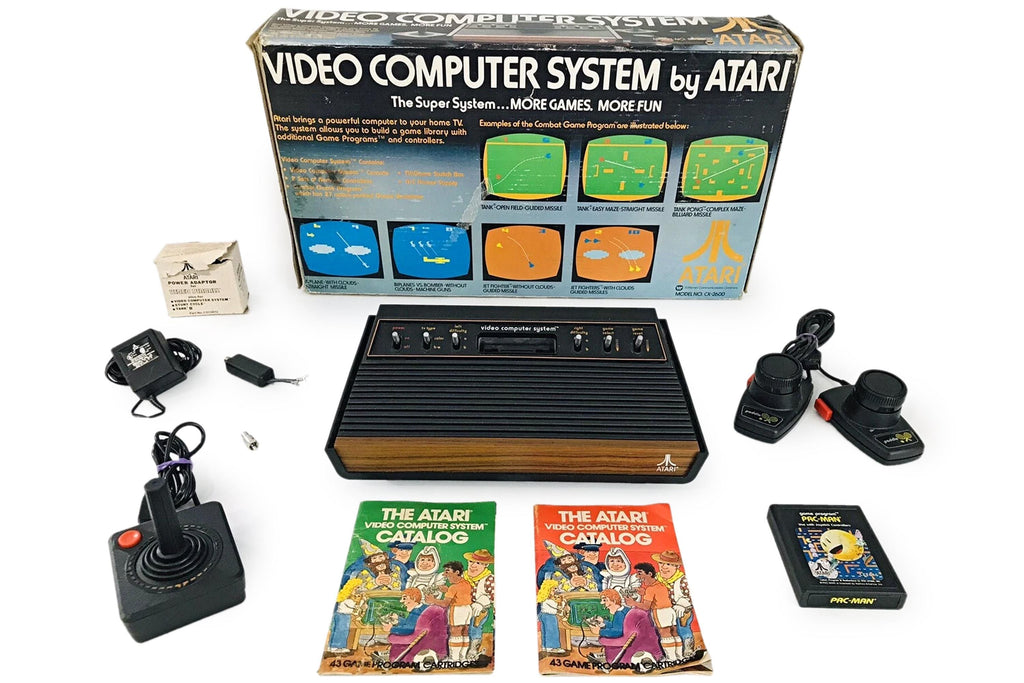 Atari 2600 Video Game, A 1978 Atari, 6 Switch Console In Original Box With Matching Serial Numbers 81710167. Working, Model No CX-2600