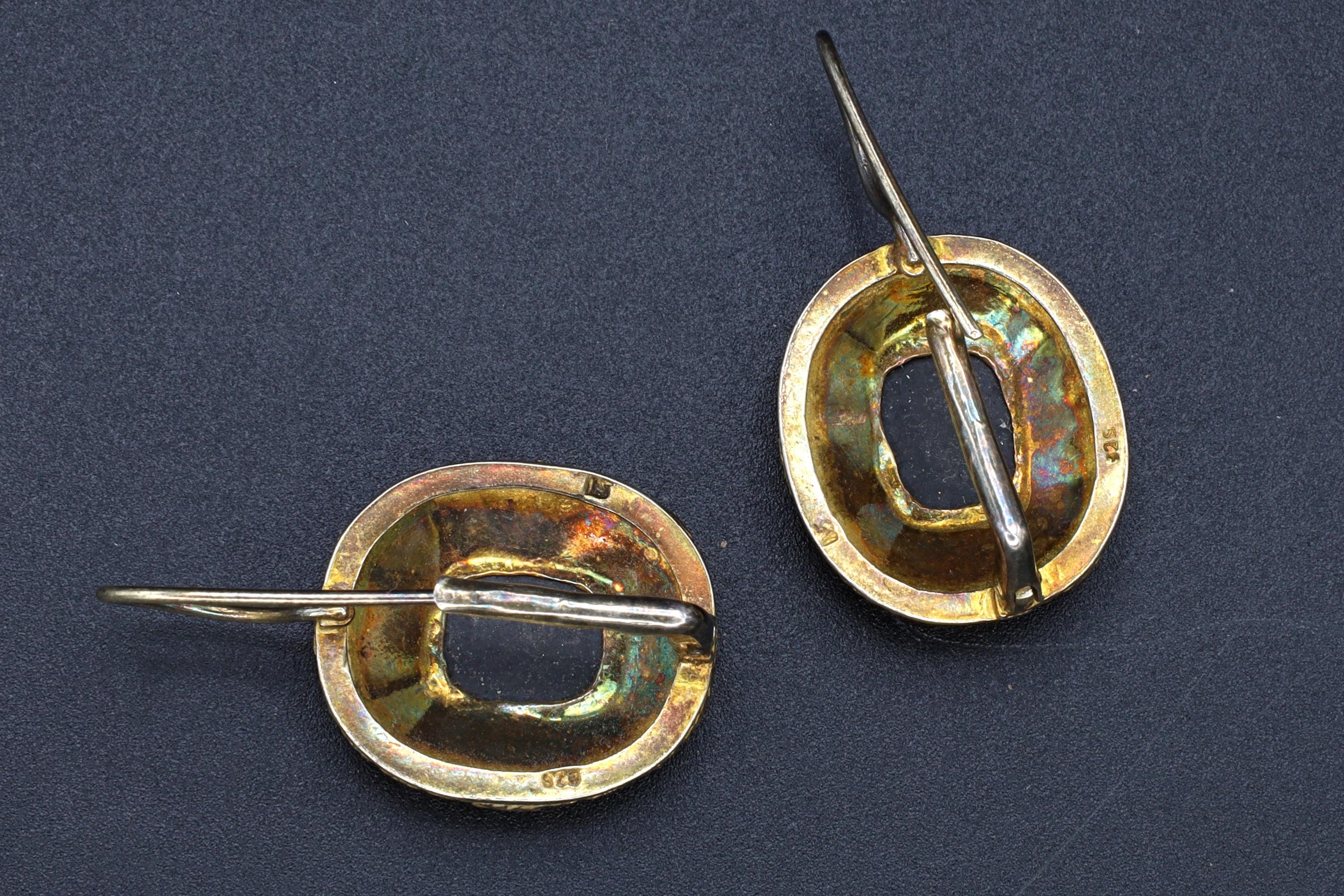 Art Deco Wire Drop Earrings, Gold Gilt Silver And Black Onyx Earrings, Vermeil Over Sterling, Jewelry In The Victorian Era Style Fashion