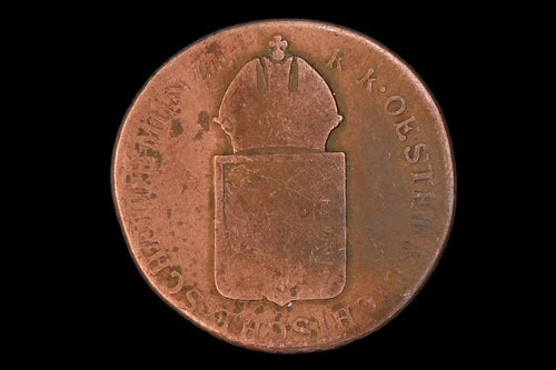 1816 Austrian Hungary Empire, Ein Kreuzer 1 Coin, Copper, Francis I Of Austria, 19th Century Numismatics Europe