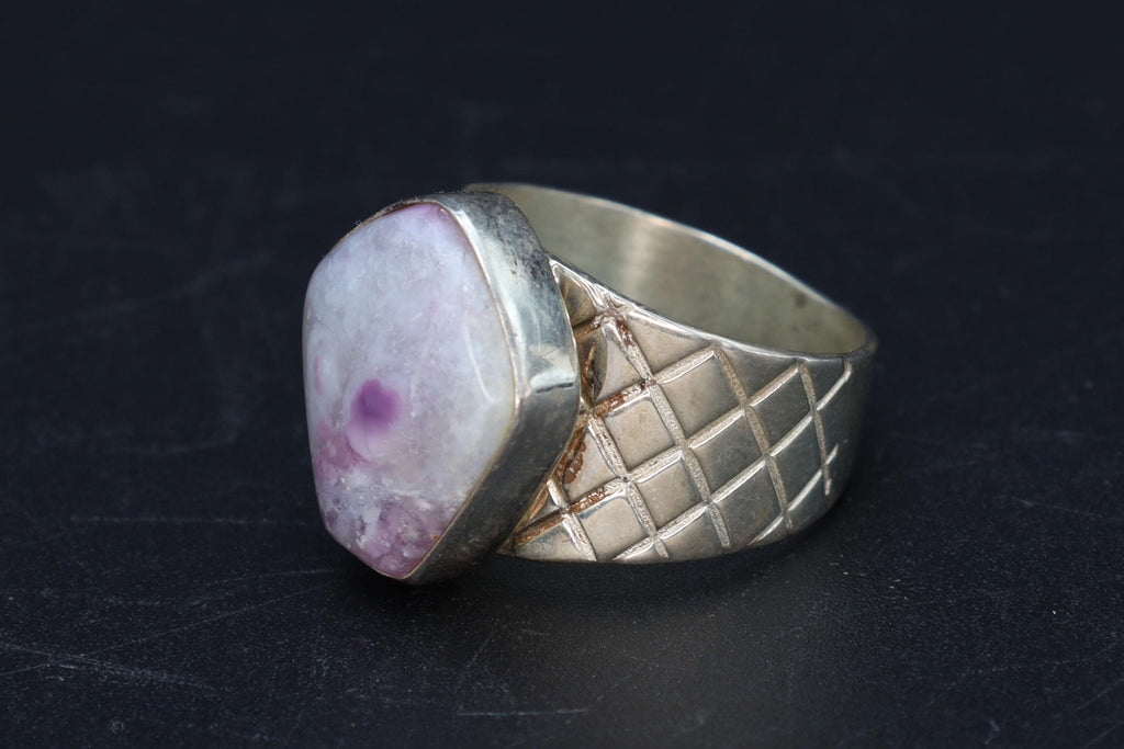 Lavander Purple Charoite Stone Ring Size 7 USA Charts, 925 Sterling Silver Jewelry By Desert Rose, Jay King American Fashion Designer