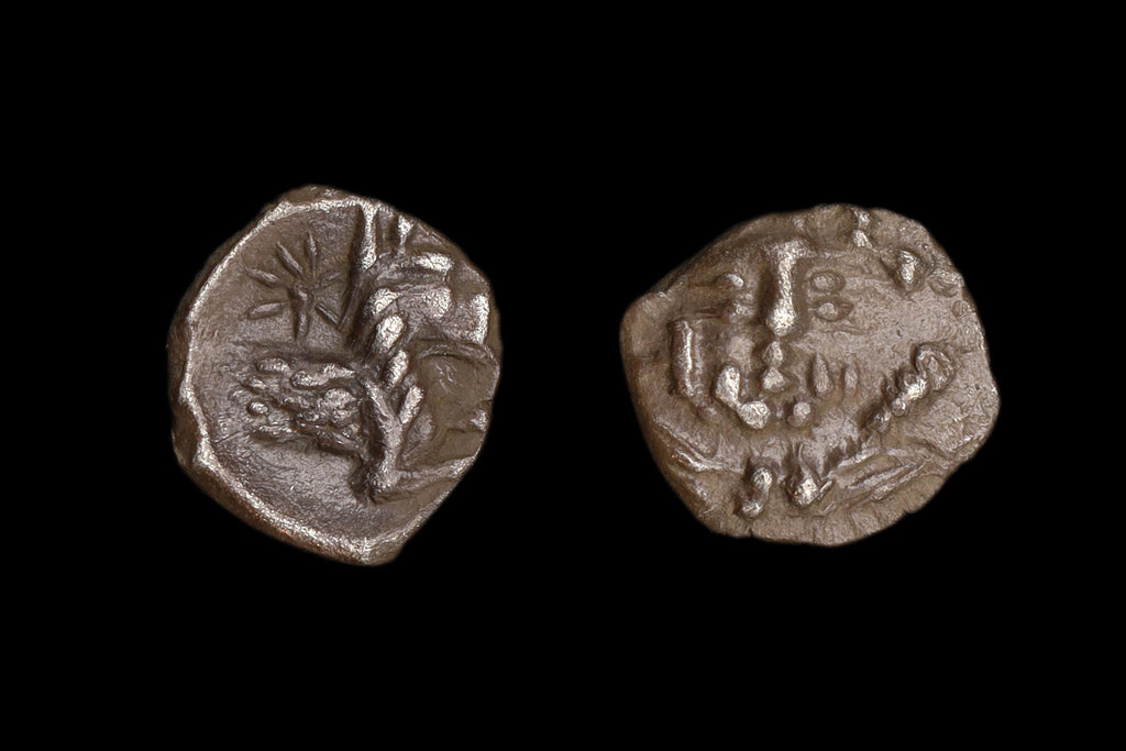 City Of Laranda Lycaonia, Greek Silver Obol Coin, 323 BCE, Herakles With Nemean Lion Skin, Wolf Running, Ancient Collectibles Numismatics