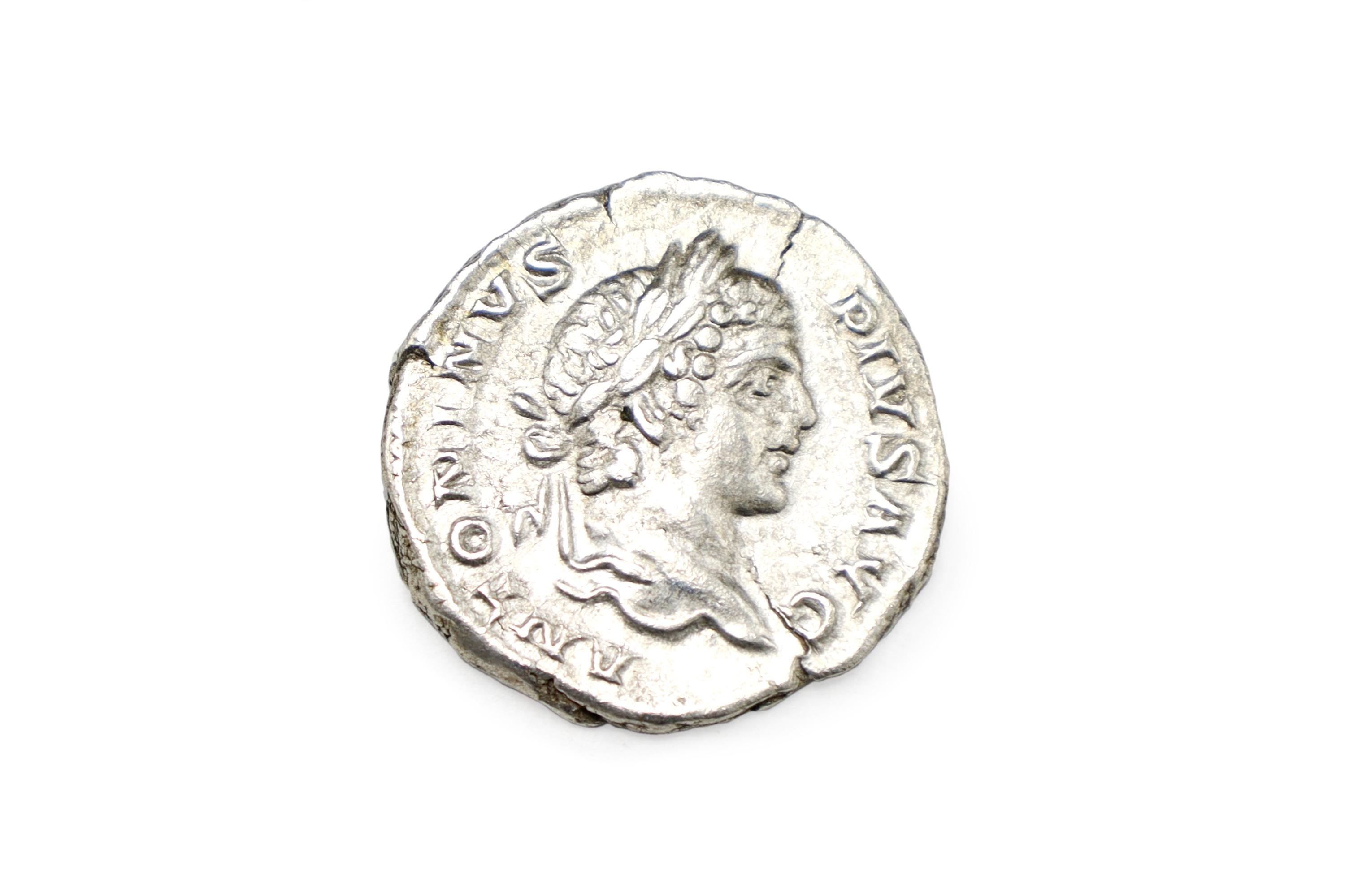 Ancient Roman Empire 3rd Century AD. A Silver Denarius Coin By Emperor Caracalla, Numismatics And Historical Antiquities Collectibles