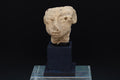Ancient Huastec Head Figure, Circa 300AD Panuco River Area Style, Veracruz PreColumbian Ceramic Idol Figure On Stand, Prehispanic Mexico