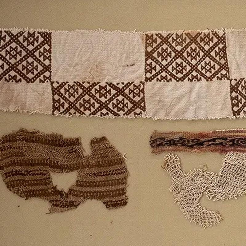 Ancient Chancay Textile, PreColumbian Cultures Of Coastal Peru, Circa 800 To 1200 AD Framed Tapestry Fragments, Prehispanic Art Collectibles
