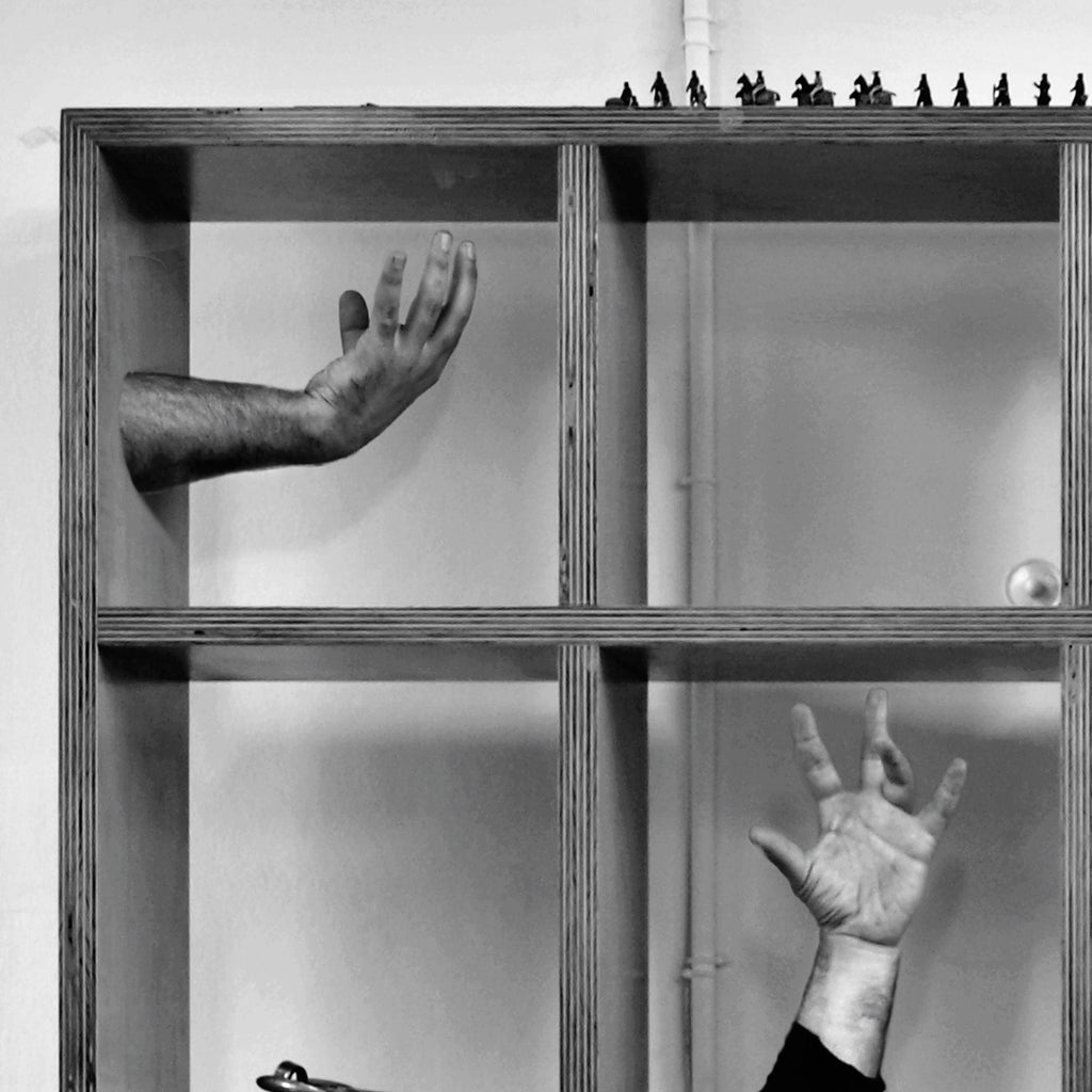 Dear Pawn Dont Be Afraid Of The Rook, Modern Surreal Art, Creepy Hands And Furniture, Conceptual Contemporary Collage Photography Digital