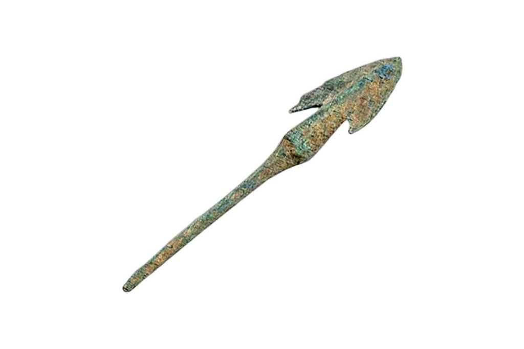 Ancient Luristan Bronze Spear Point From Around 1200 To 800 BCE, Near Eastern Antiquities And Militaria Collectibles, Primitive Spearheads