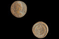 Gratian Emperor Bronze Coin With Whreat, Siscia Mint, Nummus Solidus, Ancient Rome Circa 367 AD, Numismatics And Historical Collectibles